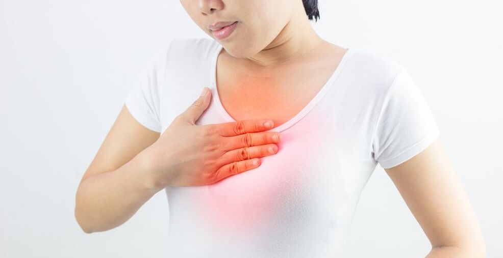 Osteokondroz nedeniyle göğüs ağrısı